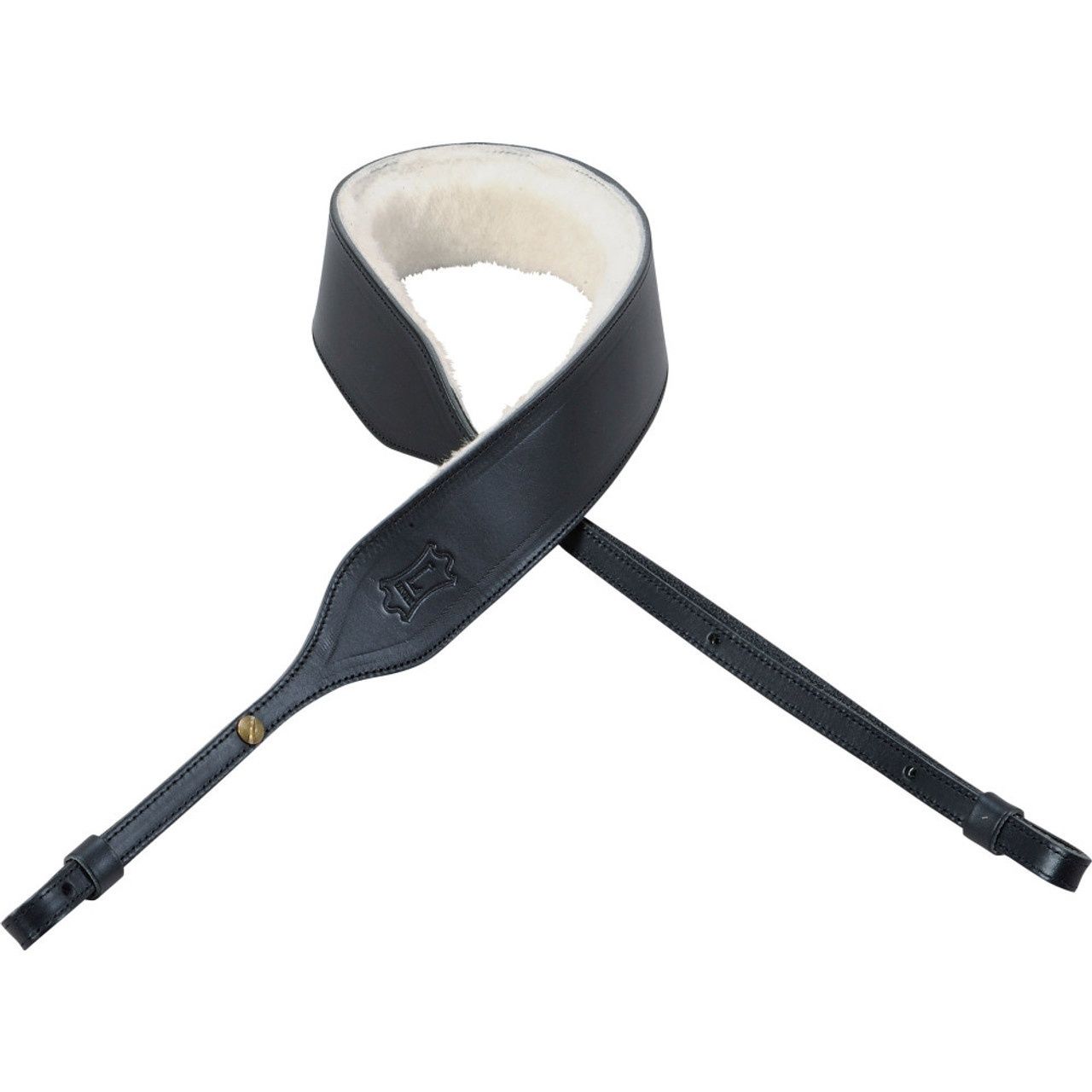 Levy&#39;s PMB42 2&quot; Carving Leather Banjo Strap - Black