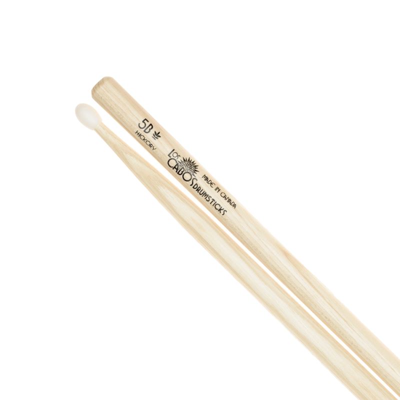 Los Cabos LCD5BHN 5B Hickory Nylon Tip Drumsticks