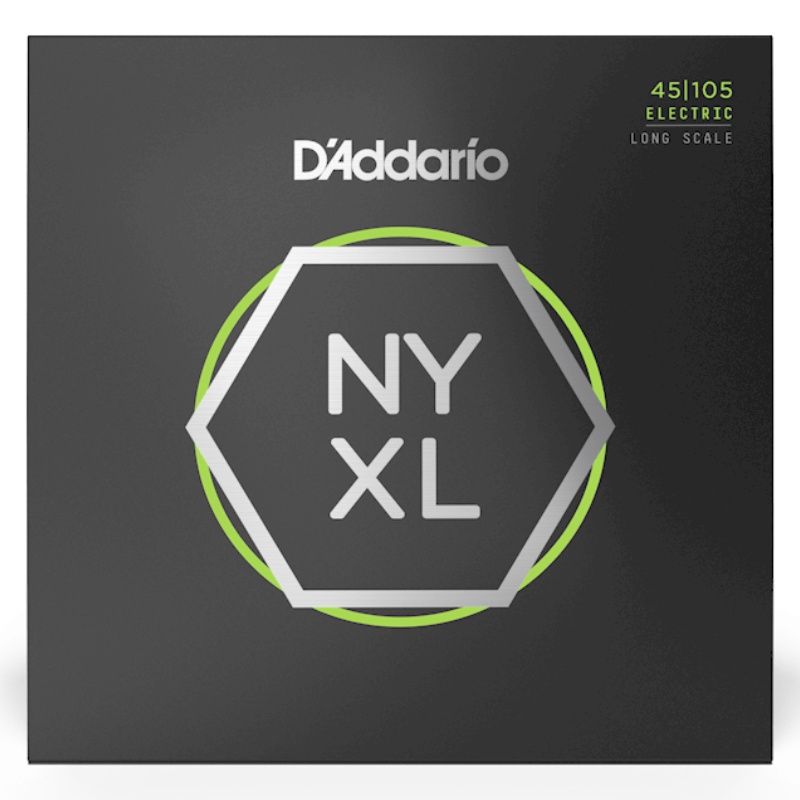 D&#39;Addario NYXL45105 Long Scale Bass Guitar Strings 45-105
