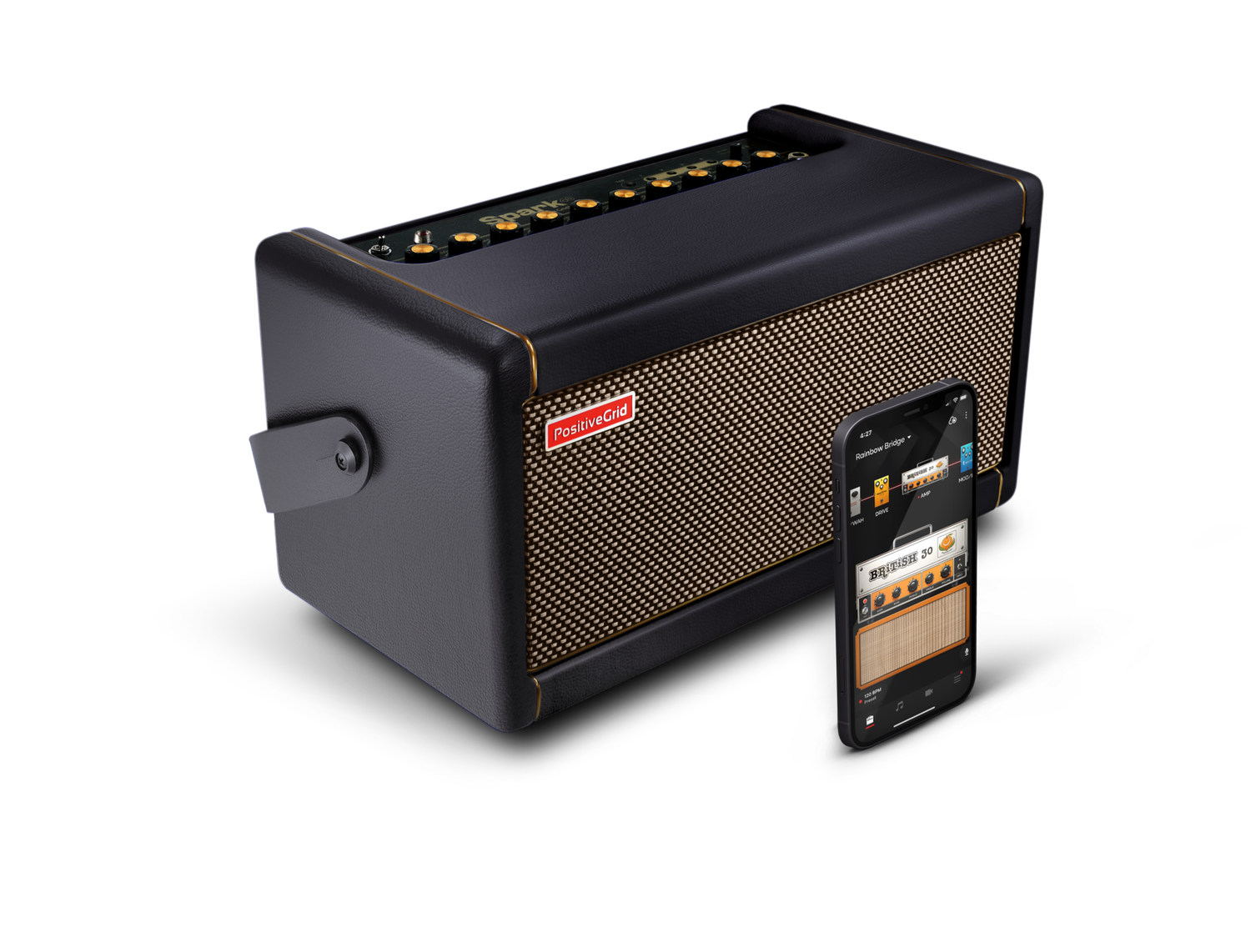 Positive Grid Spark 40W Guitar Amplifier w/ Speakers - Black