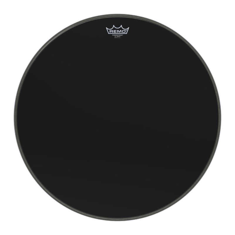Remo Powerstroke P3 Ebony Bass Drumhead - 22&quot;
