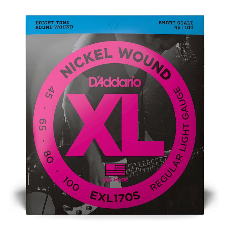D&#39;Addario EXL170-S Soft Short Scale Bass Set