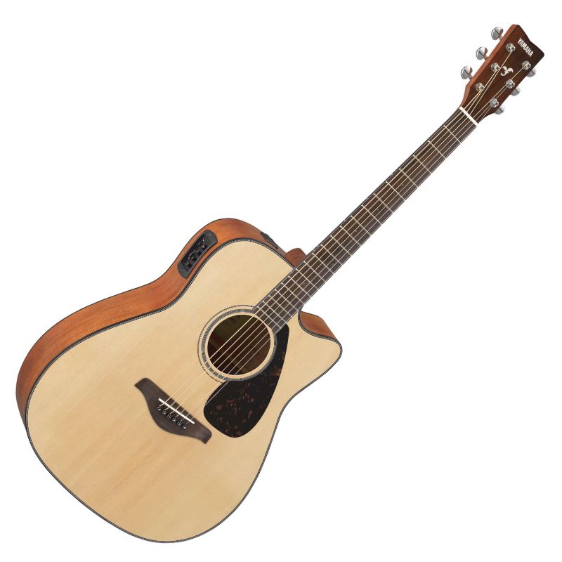Yamaha FGX830C Acoustic Dreadnought Rosewood Guitar w Pickup - Natural