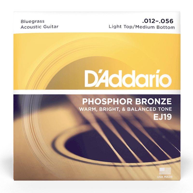 D&#39;Addario EJ19 Phosphor Bronze Bluegrass 12-56