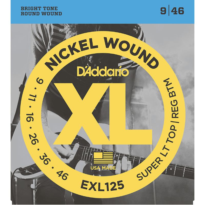D&#39;Addario EXL125 Nickel Round Wound Electric Guitar Strings 9-46
