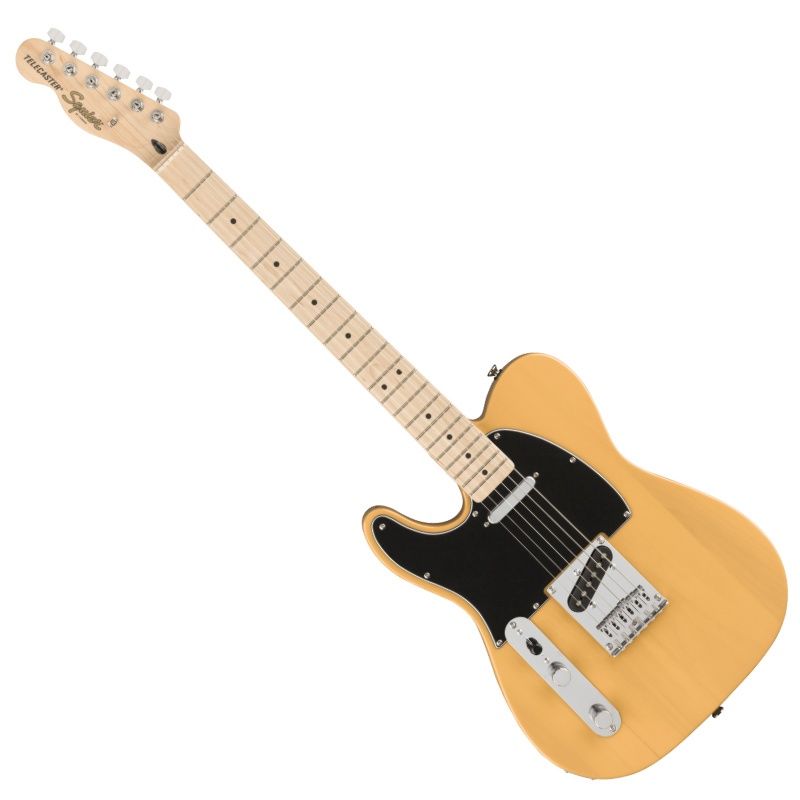 Squier Affinity Series Telecaster Left Handed Electric Guitar - Butterscotch Blonde with Maple Fingerboard