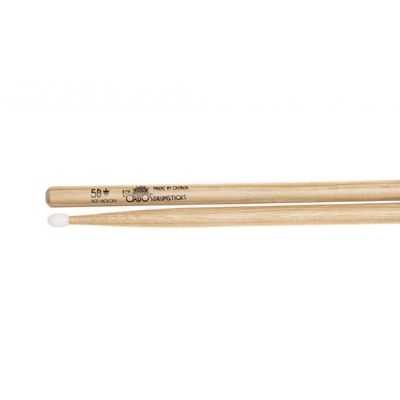 Los Cabos LCD5BRHNT 5B Red Hickory Nylon Tip Drumsticks
