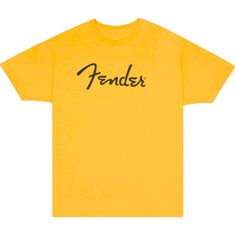 Fender Spaghetti Logo Butterscotch Blonde T-Shirt - Small