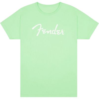 Fender Spaghetti Logo Surf Green T-Shirt - XL