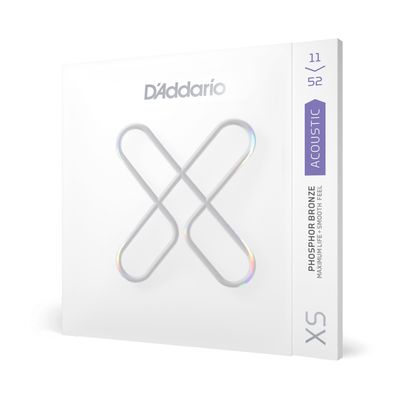 D&#39;Addario XS Phosphor Bronze Coated Acoustic Guitar Strings - .011-.052 Custom Light