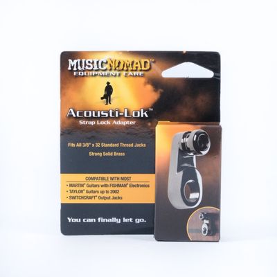 MusicNomad Acousti-Lok Strap Lock Adapter for Standard Output Jacks