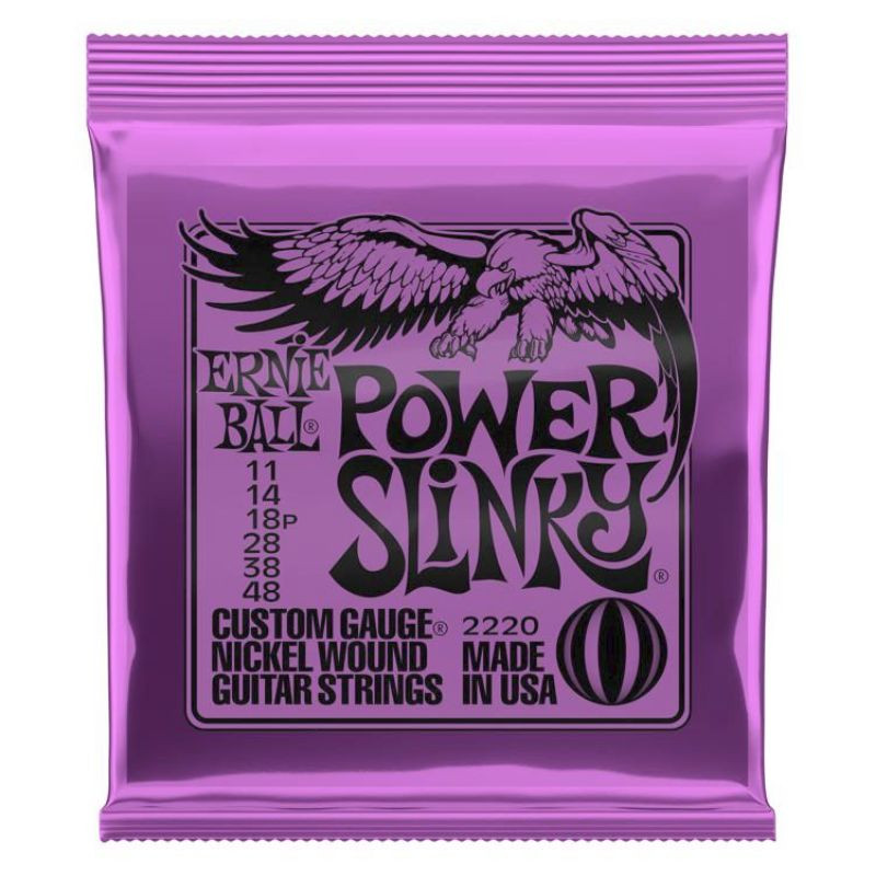 Ernie Ball 2220EB Power Slinky Nickel Wound Electric Guitar Strings 11-48