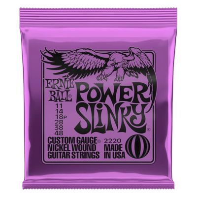 Ernie Ball 2220EB Power Slinky Nickel Wound Electric Guitar Strings 11-48