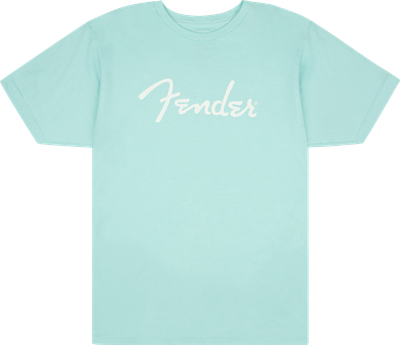 Fender Spaghetti Logo T-Shirt Daphne Blue - Medium