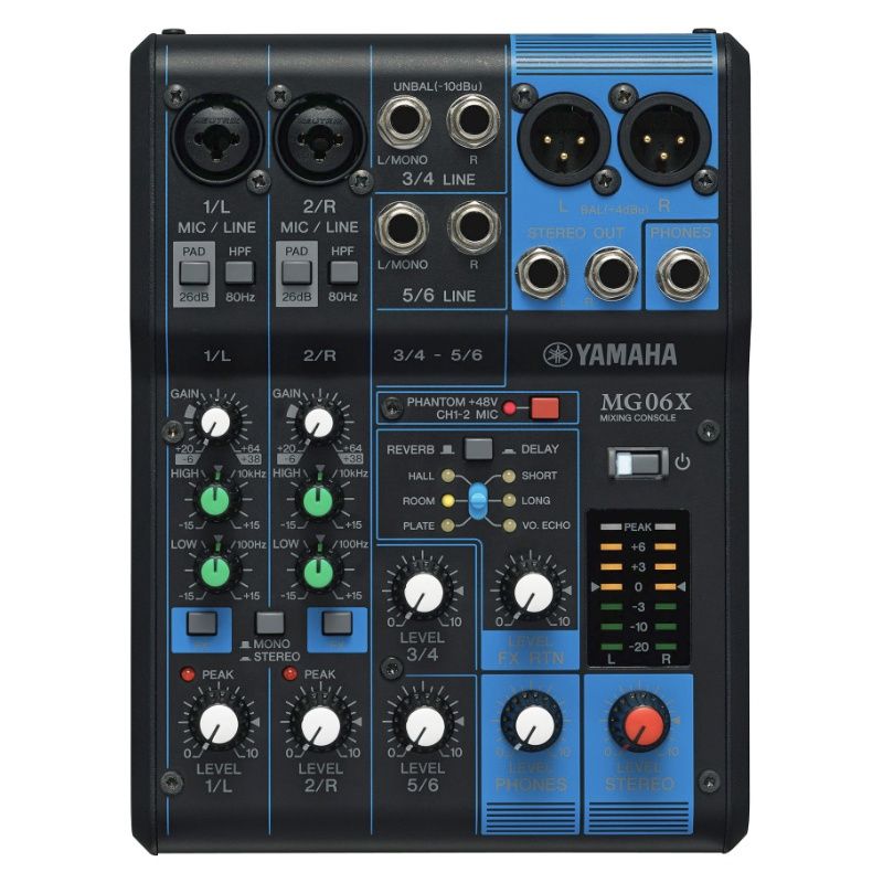 Yamaha MG06X 6 Channel Mixer w/ Effects