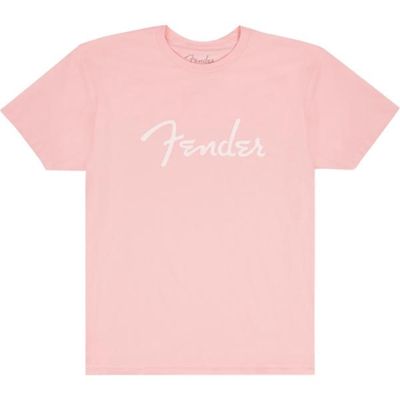 Fender Spaghetti Logo T-Shirt Shell Pink - L