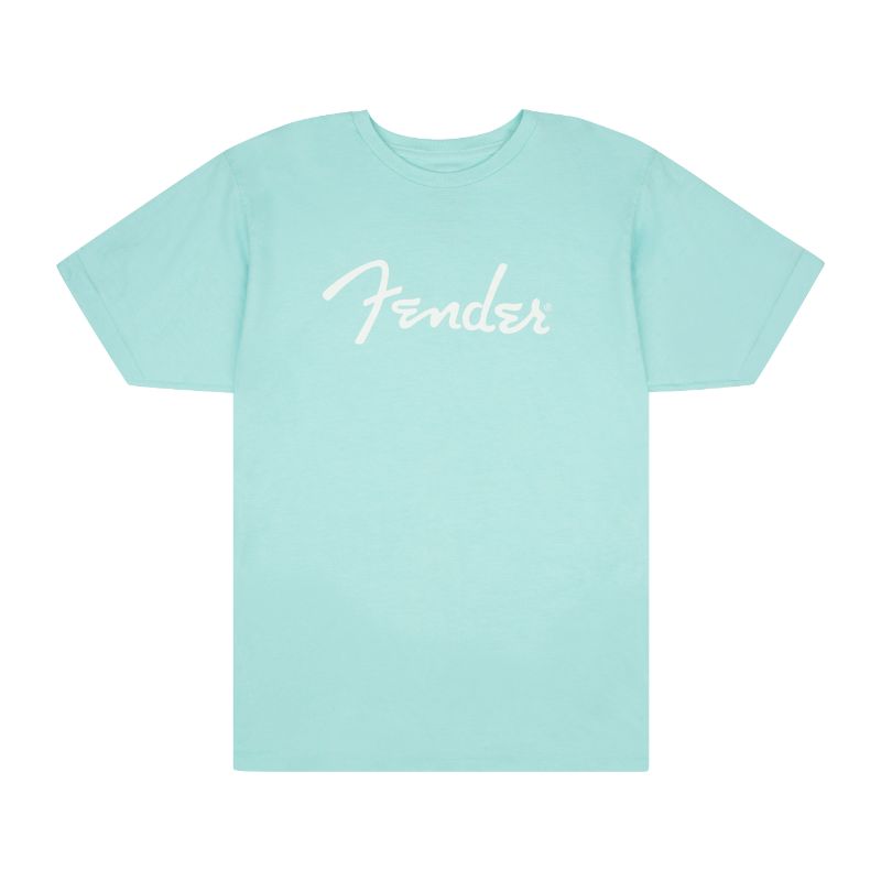 Fender Spaghetti Logo T-Shirt Daphne Blue - Large