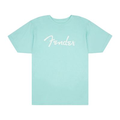 Fender Spaghetti Logo T-Shirt Daphne Blue - Large