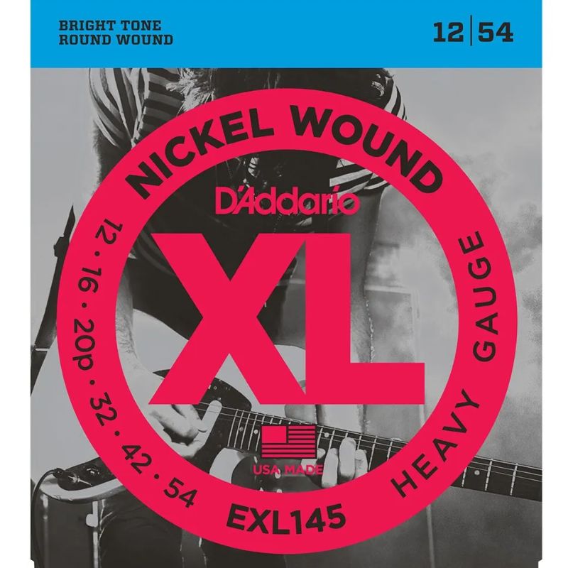 D&#39;Addario EXL145 Nickel Round Wound Electric Guitar Strings 12-54