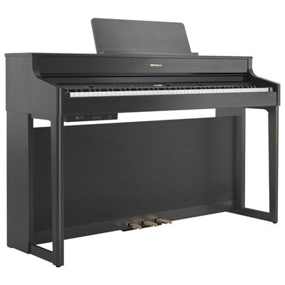 Roland HP702-CH-WSB Digital Piano w/ Stand &amp; Adj. Bench w/ Storage - Charcoal Black