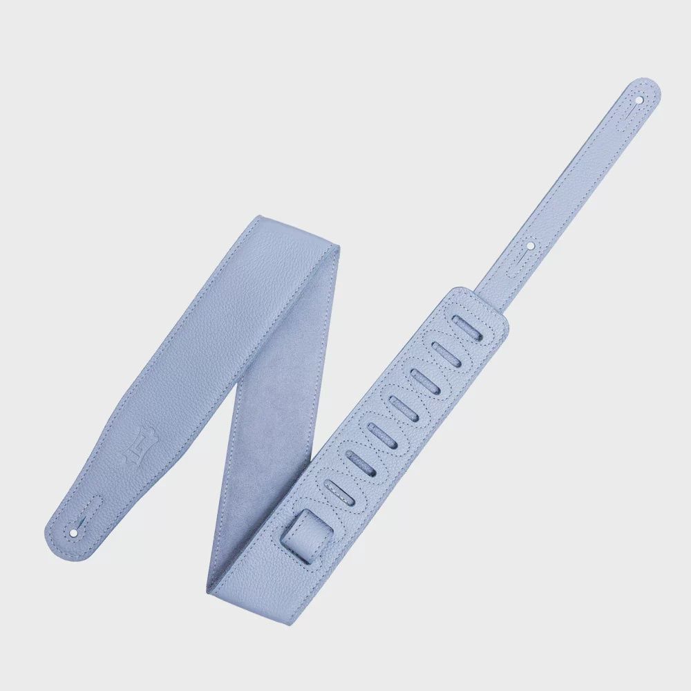 Levy&#39;s Pastel Leather Guitar Strap - Periwinkle