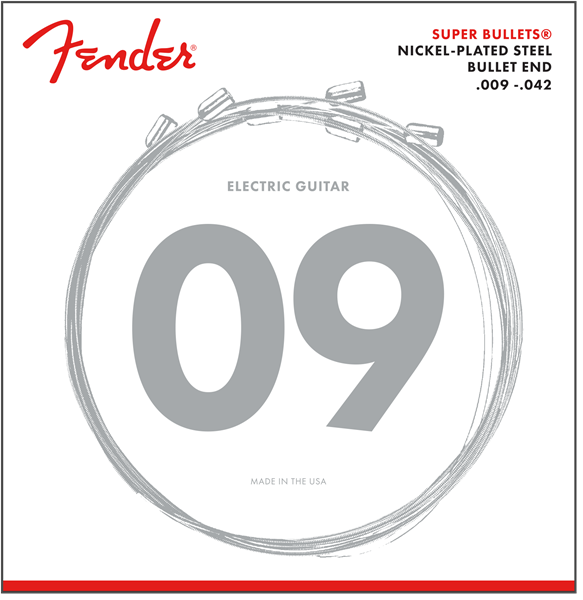 Fender 3250L Super Bullets Nickel Steel Electric Strings - .009-.042 Light