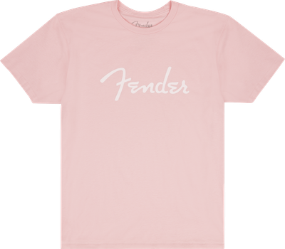 Fender Spaghetti Logo T-Shirt Shell Pink - M