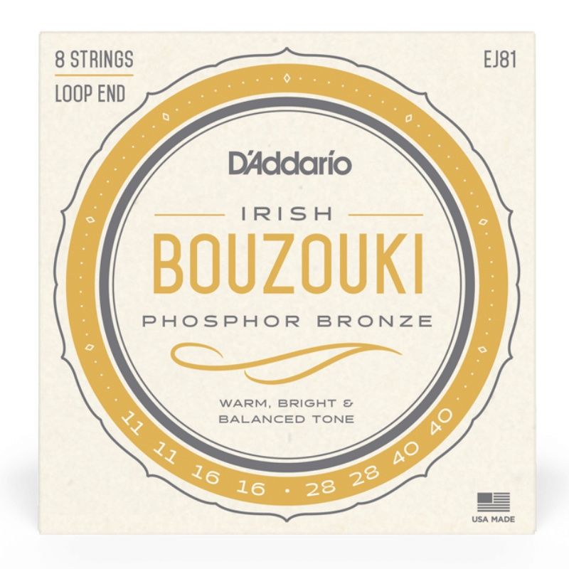 D&#39;Addario EJ81 Phospher Bronze Irish Bouzouki Strings 11-40