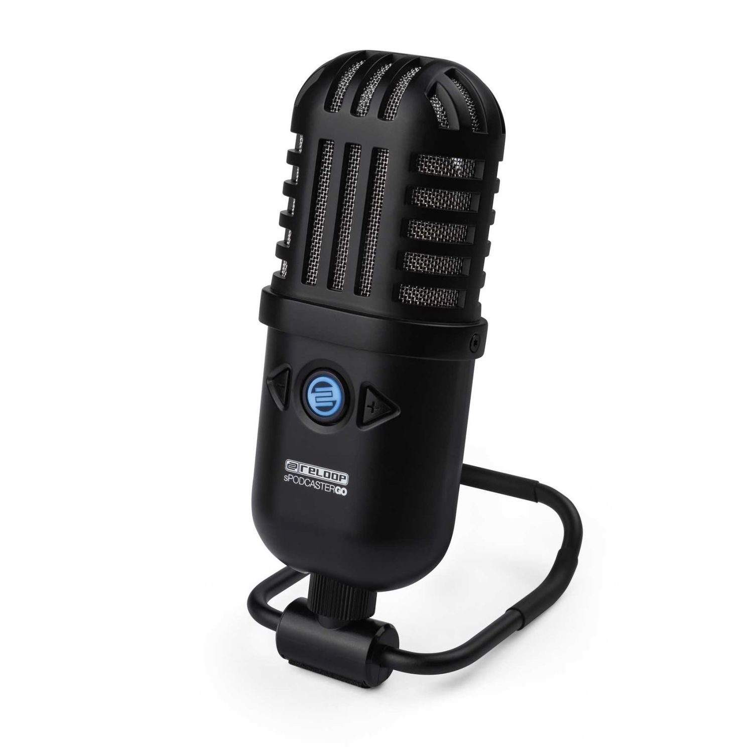 Reloop Retro-style Mobile Condenser USB Podcast Studio Microphone