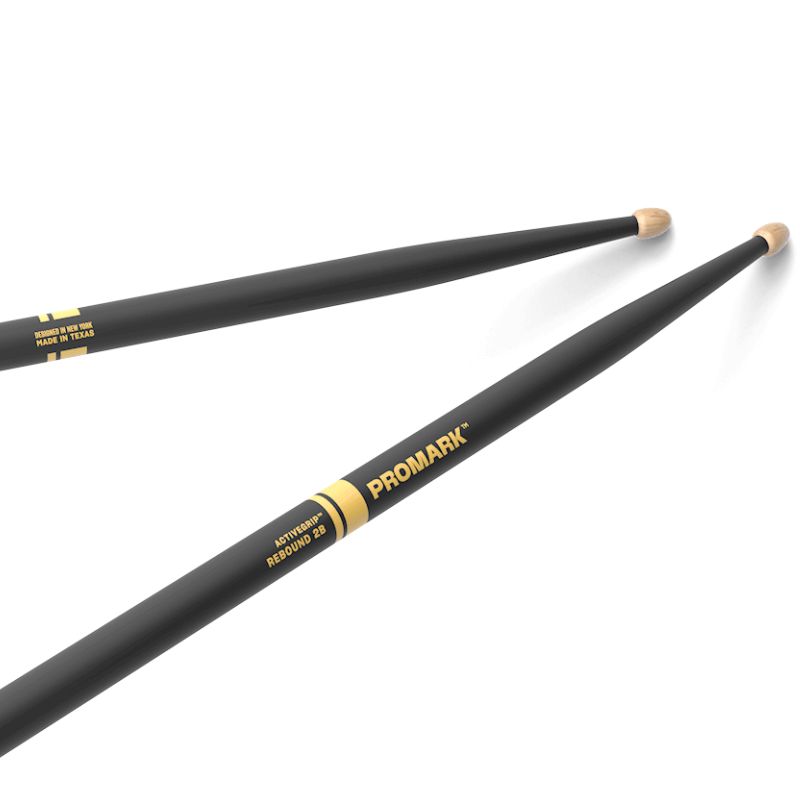 Promark Rebound Drumsticks with ActiveGrip - 2B - Wood Tip