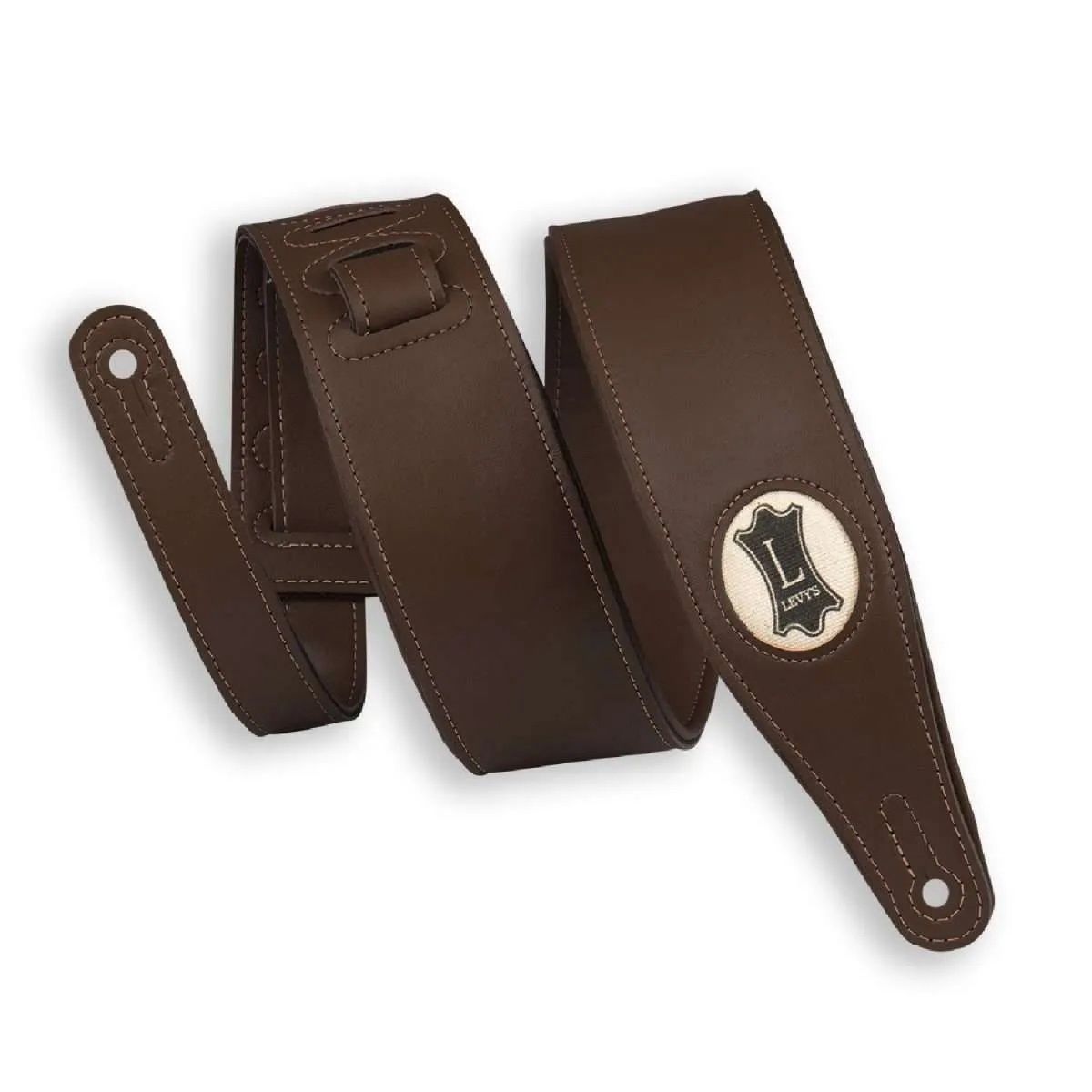 Levy&#39;s M17VGN-DBR 2.5&quot; Padded Vegan Leather - DARK BROWN