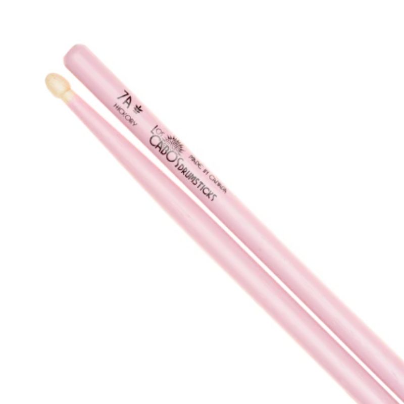 Los Cabos LCD7APINK 7A Hickory Pink Drumsticks