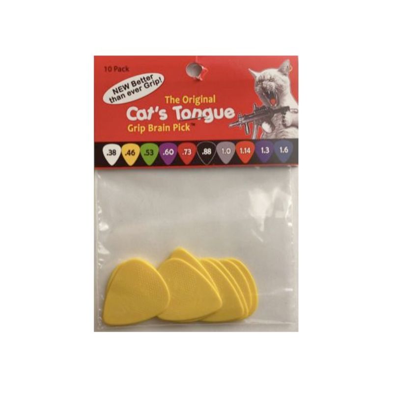 Cat&#39;s Tongue Grip Brain Picks (10 Pack) - .046 Yellow