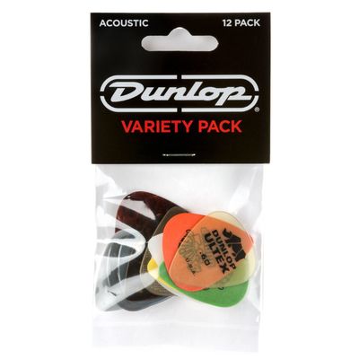 Dunlop PVP112 Acoustic Variety Picks (Pack of 12)
