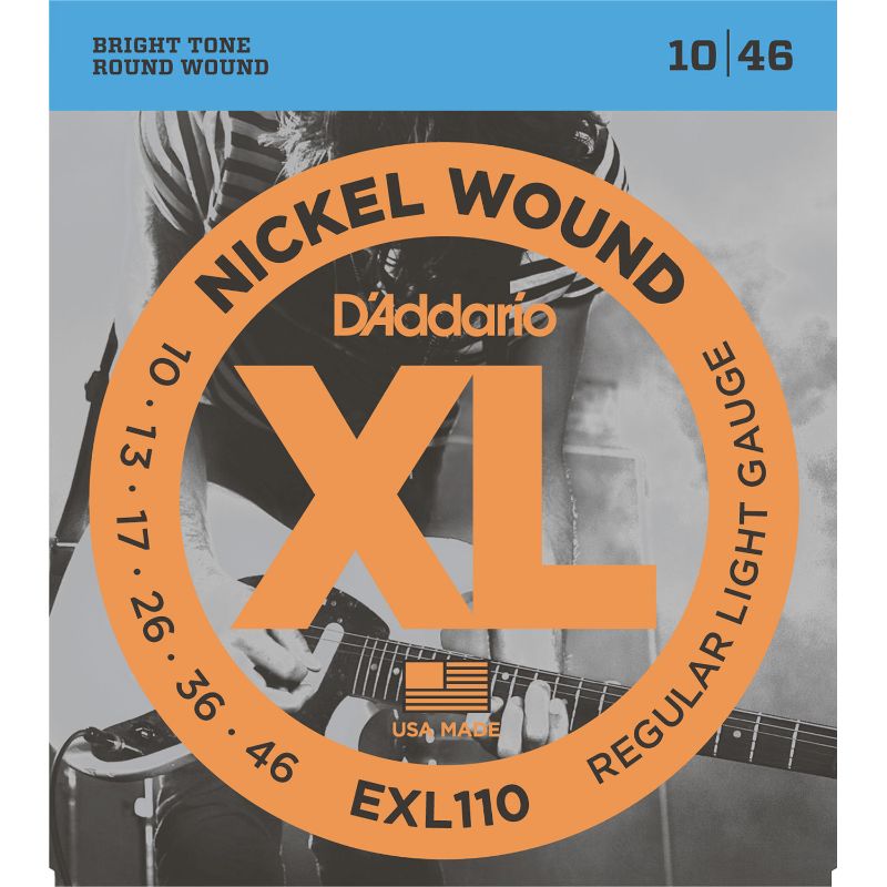 D&#39;Addario EXL110 Nickel Round Wound Electric Guitar Strings 10-46