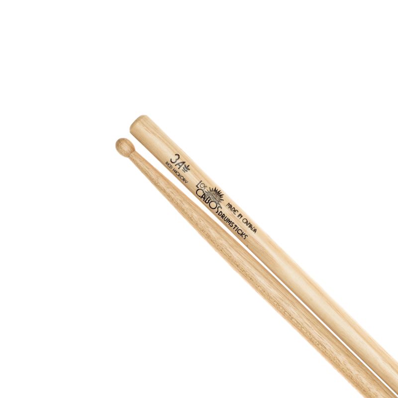 Los Cabos LCD3ARH 3A Red Hickory Drumsticks