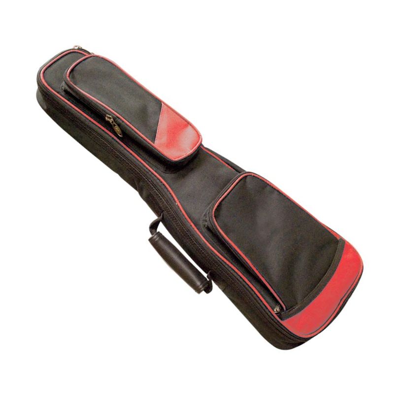 Profile PRUKS100-RD Soprano Ukulele Bag - Black w/Red