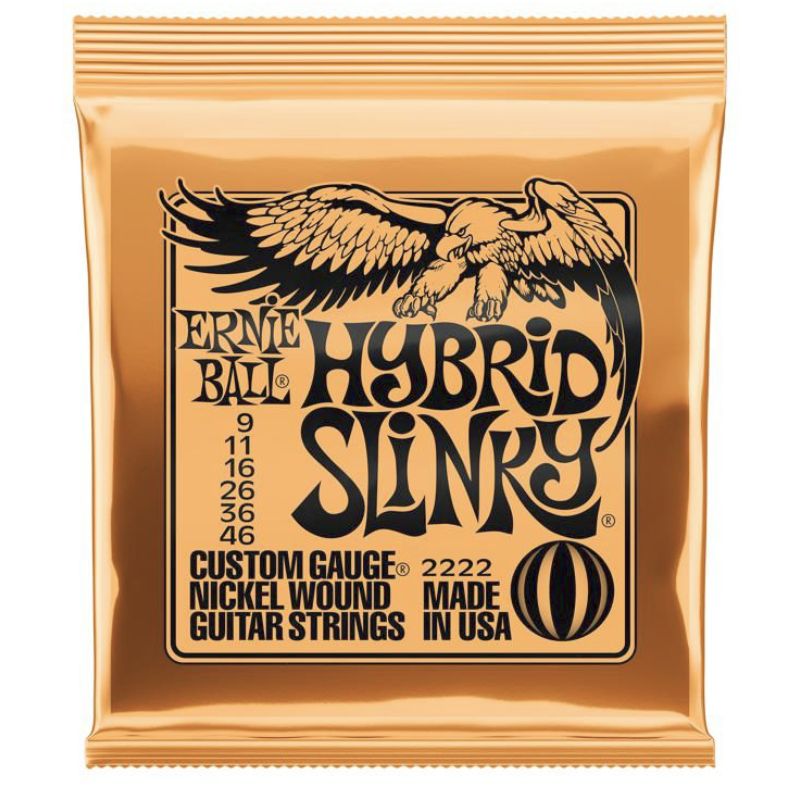 Ernie Ball 2222EB Hybrid Slinky Nickel Wound Electric Guitar Strings 9-46
