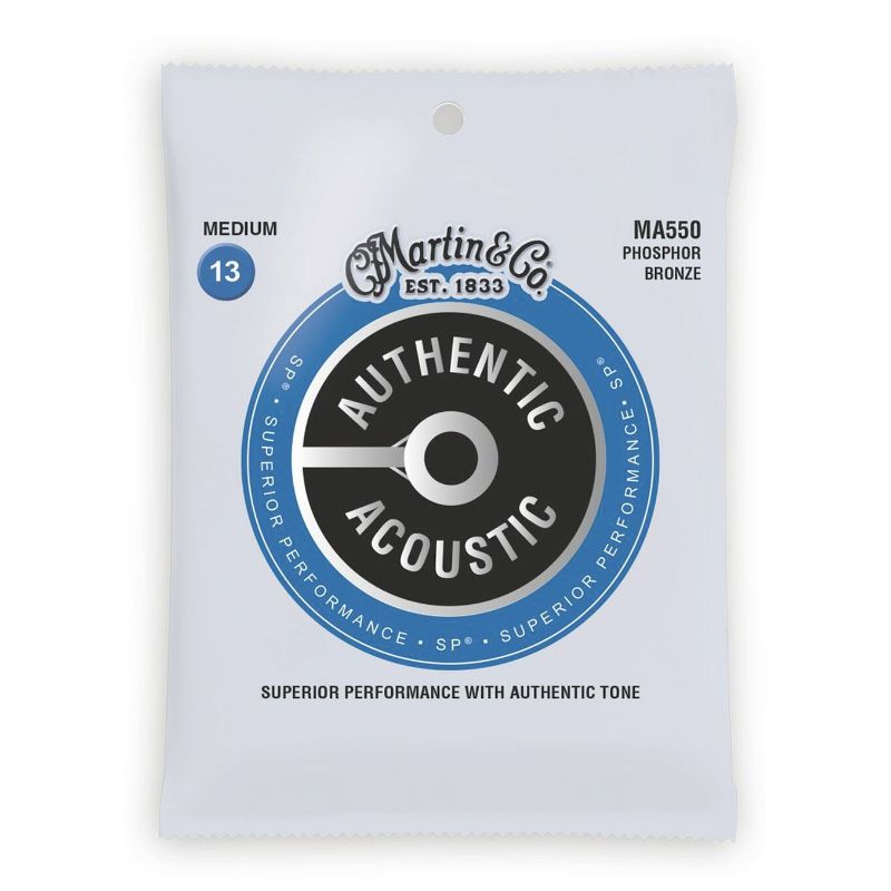 Martin MA550 SP Phosphor Bronze Acoustic Guitar Strings 13-56