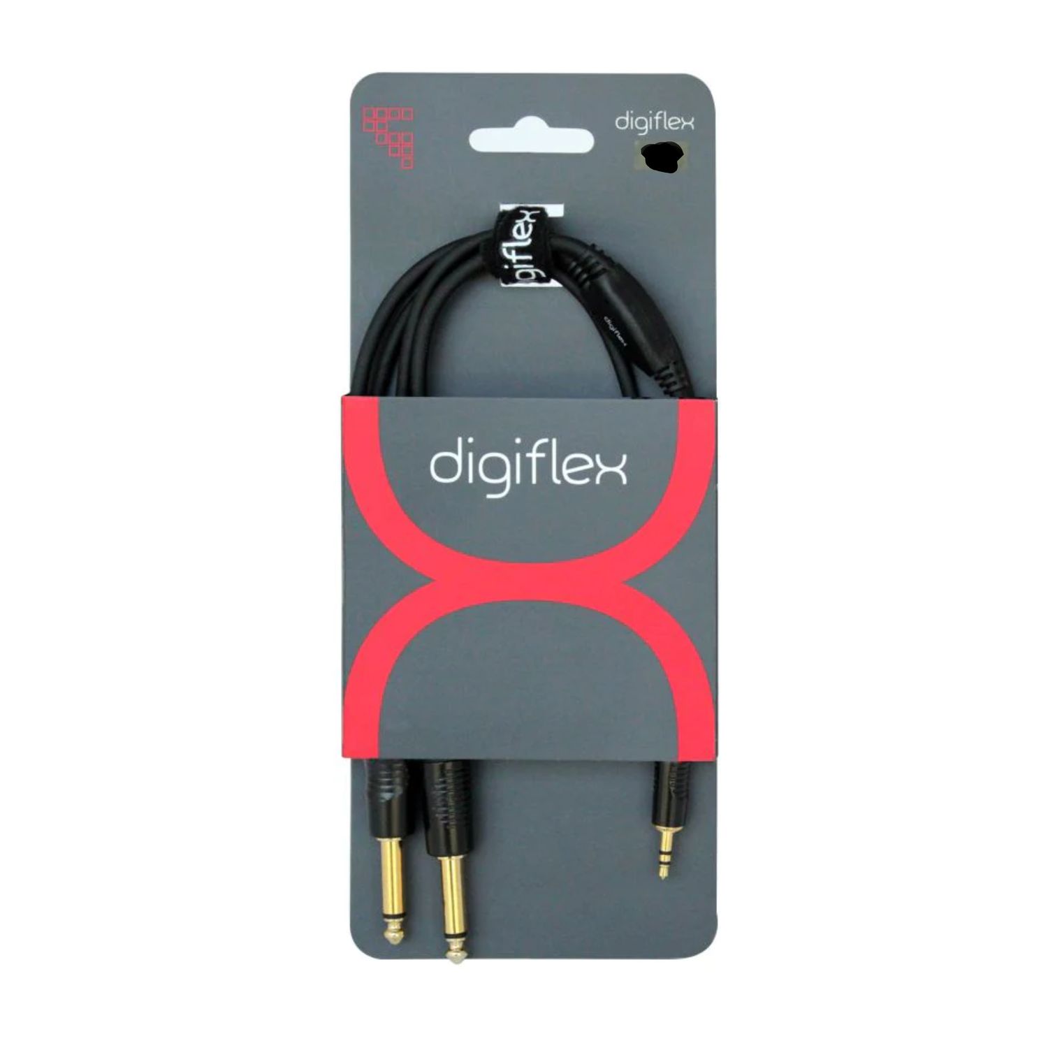 Digiflex HIN-1K-2P-6 6&#39; 1/8&quot; TRS M - 2X 1/4&quot; TS M Y-Cable