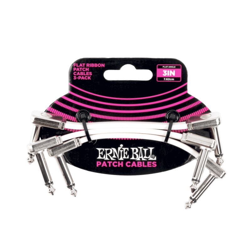 Ernie Ball 6384EB 3&quot; Flat Ribbon Cable - White
