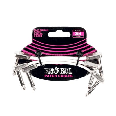Ernie Ball 6384EB 3&quot; Flat Ribbon Cable - White