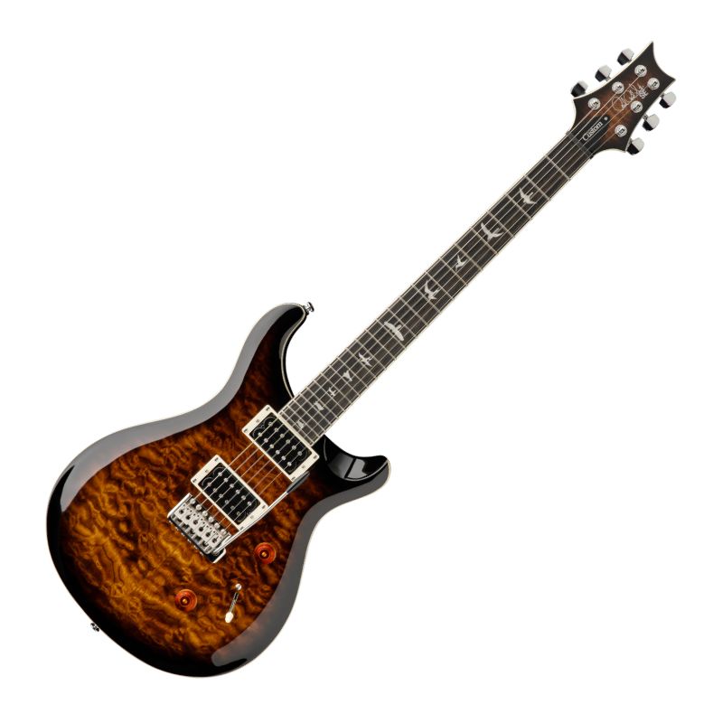 PRS SE Custom 24 Electric Guitar - Quilted Black Gold Sunburst