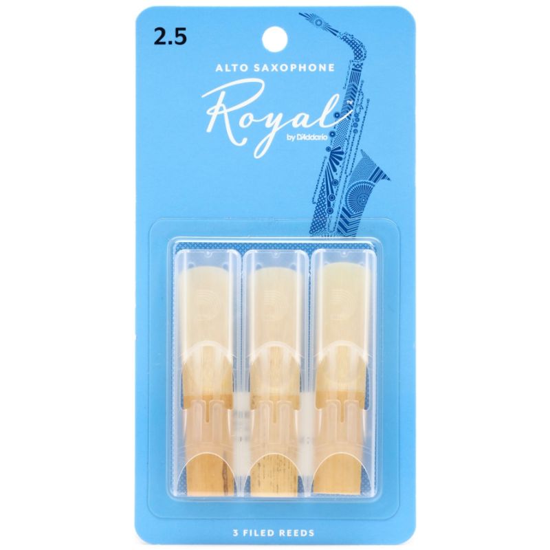 Royal RJB0325 Alto Saxophone Reeds 2.5 (3 Pack)