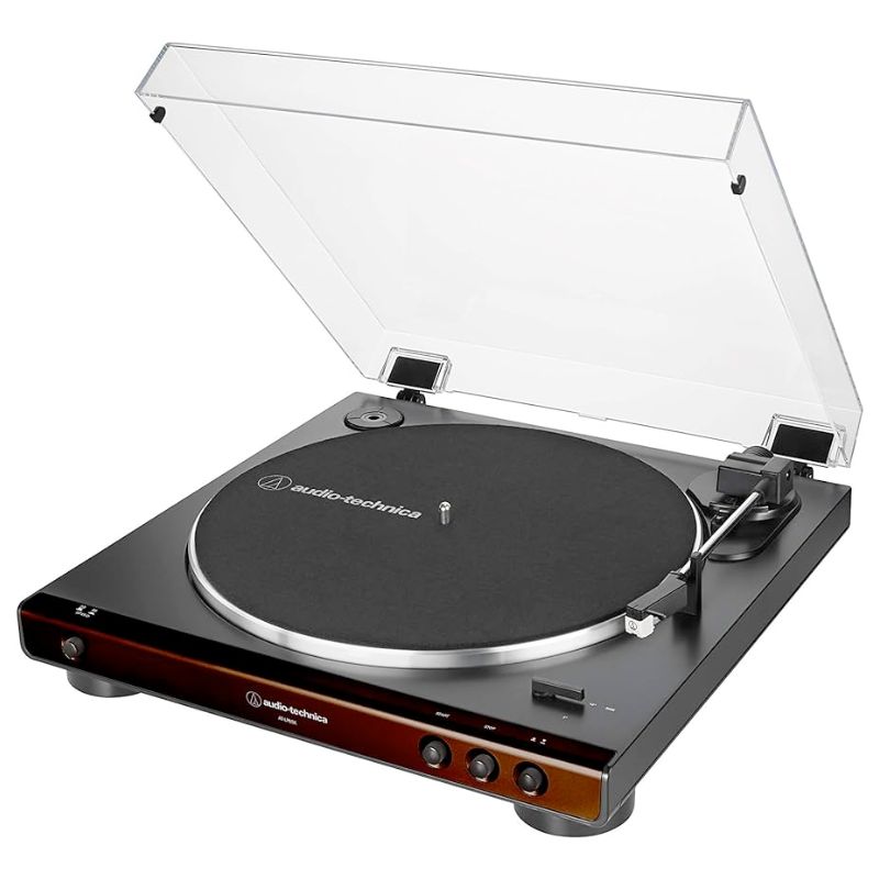 Audio-Technica ATLP60X Fully Automatic Belt-Drive Turntable - Brown