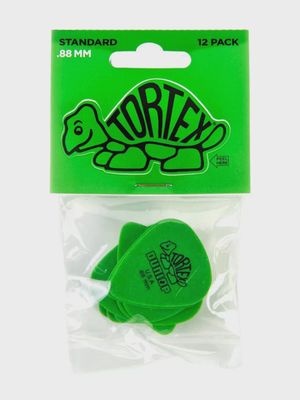 Dunlop Tortex Standard Guitar Picks - .88mm Green (12-pack)