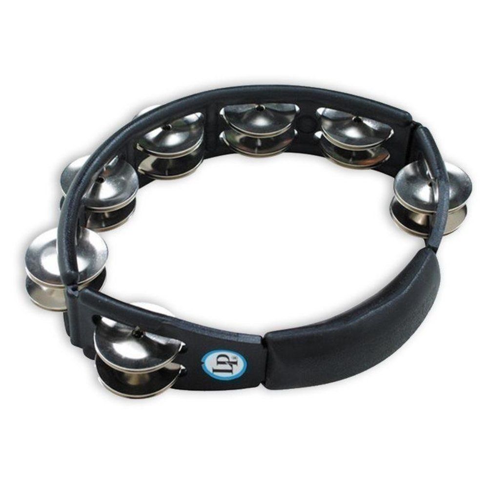 Latin Percussion Cyclops Handheld Tambourine - Black with Steel Jingles