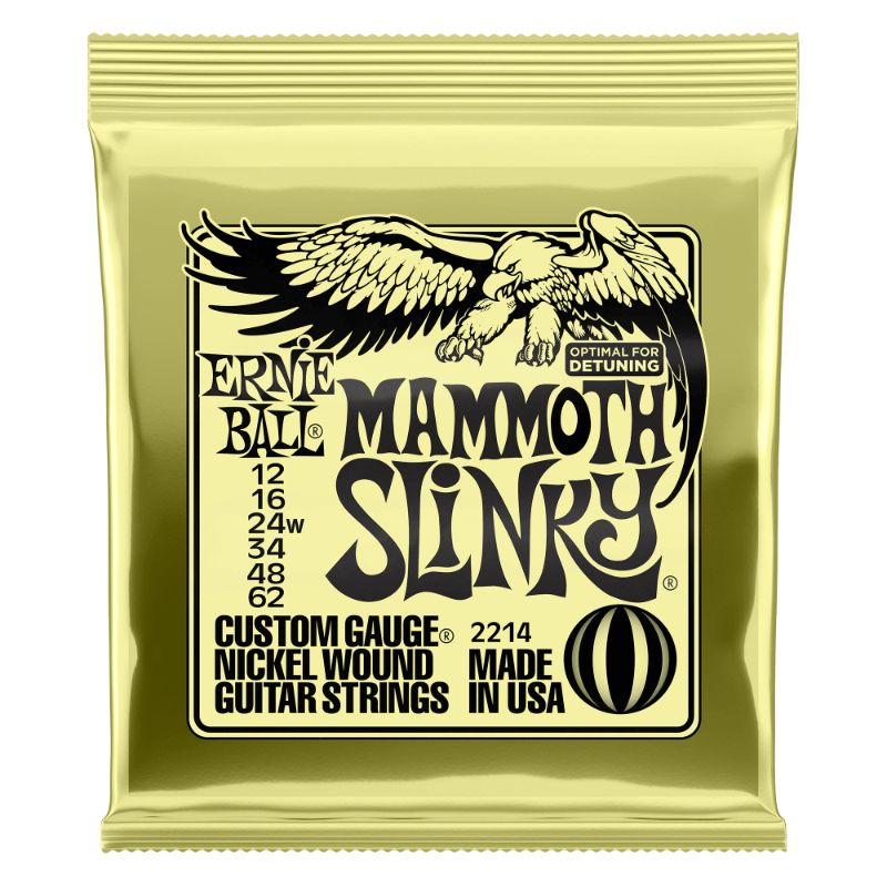 Ernie Ball 2214EB Mammoth Slinky Nickel Wound Electric Guitar Strings 12-62