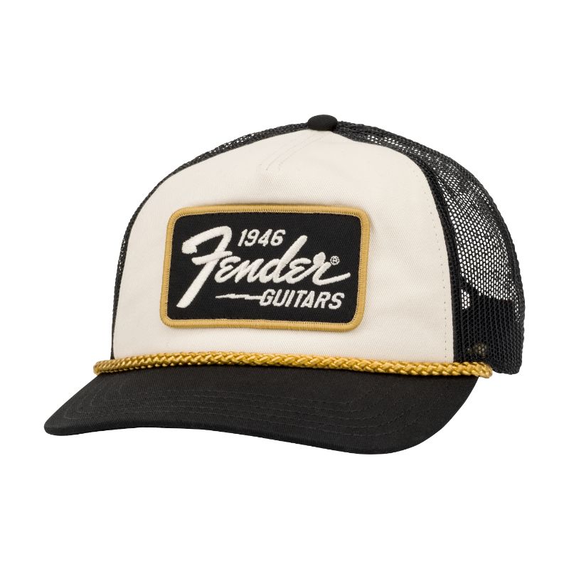 Fender 1946 Gold Braid Hat - Cream/Black