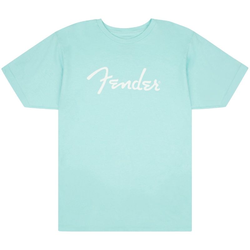 Fender Spaghetti Logo T-Shirt Daphne Blue - Small